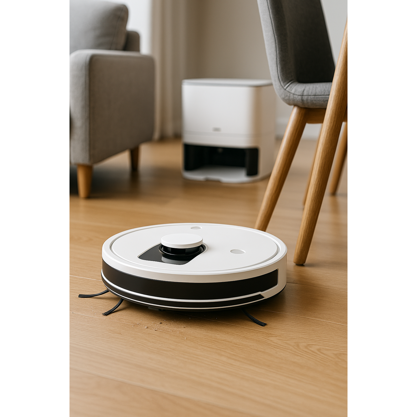 Aspirateur robot connecté A42 Pro – 3000 Pa, 140 min autonomie, Retour auto-recharge