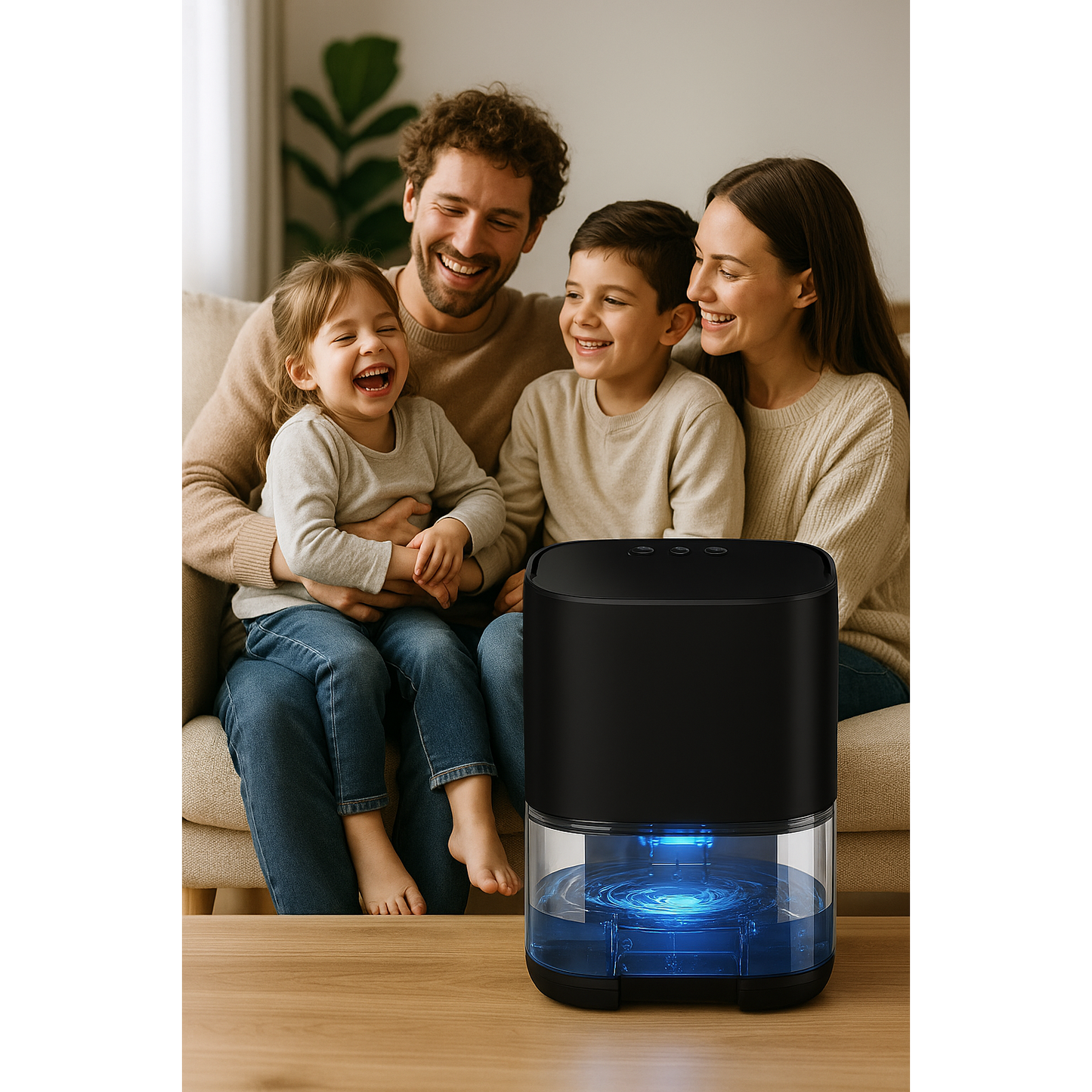 Déshumidificateur portable – 20 m², Réservoir 1 L, 36 W