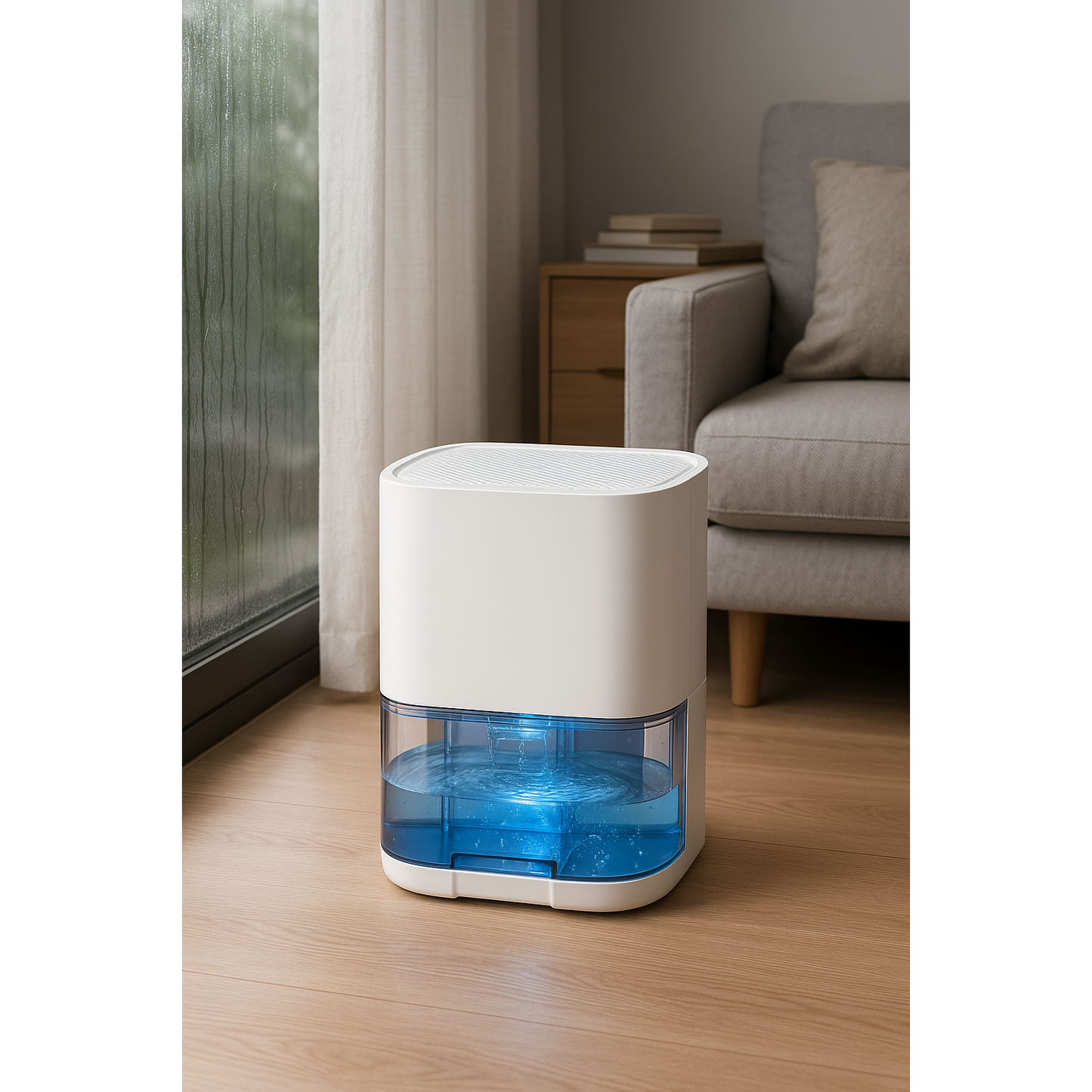 Déshumidificateur portable – 20 m², Réservoir 1 L, 36 W