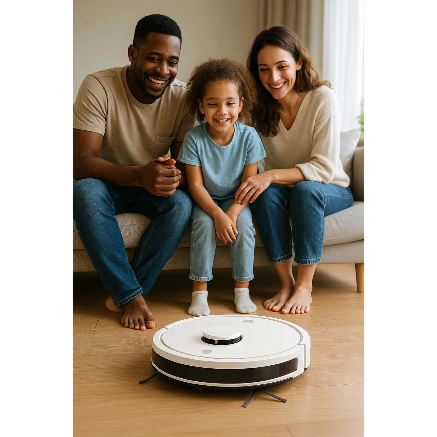 Aspirateur robot connecté A42 Pro – 3000 Pa, 140 min autonomie, Retour auto-recharge